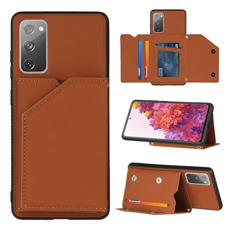 Skin Feel PU + TPU + PC Back Cover Shockproof Case with Card Slots & Holder & Photo Frame, Series 2