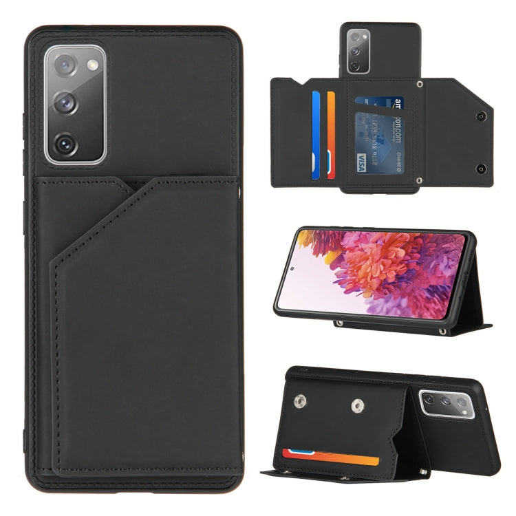 Skin Feel PU + TPU + PC Back Cover Shockproof Case with Card Slots & Holder & Photo Frame, Series 2