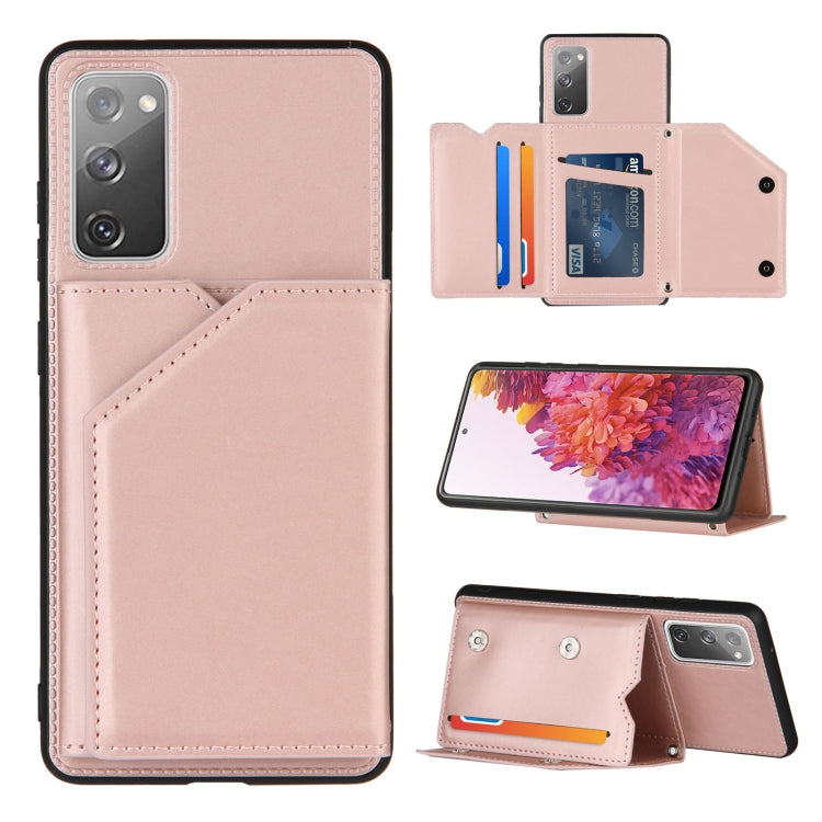 Skin Feel PU + TPU + PC Back Cover Shockproof Case with Card Slots & Holder & Photo Frame, Series 2