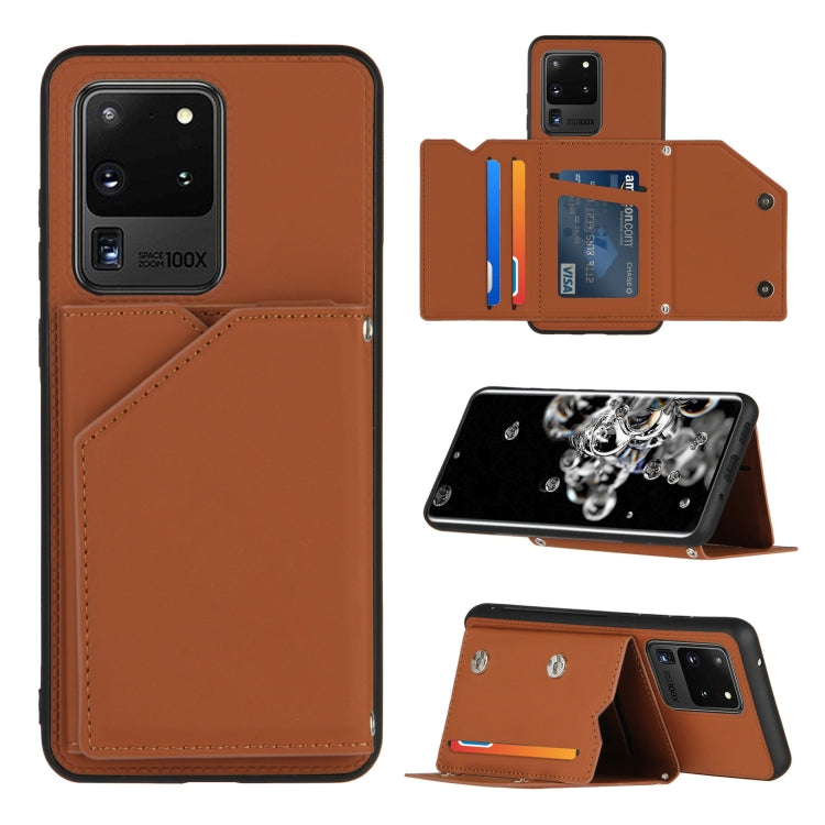 Skin Feel PU + TPU + PC Back Cover Shockproof Case with Card Slots & Holder & Photo Frame, Series 2