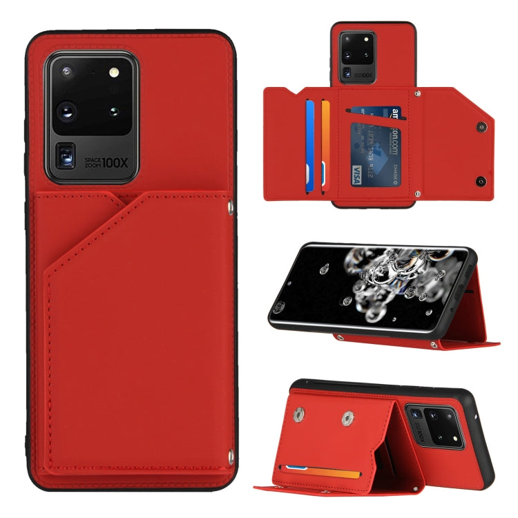 Skin Feel PU + TPU + PC Back Cover Shockproof Case with Card Slots & Holder & Photo Frame, Series 2