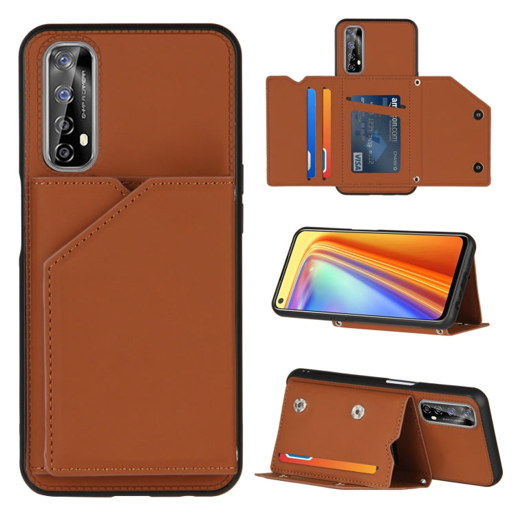 Skin Feel PU + TPU + PC Back Cover Shockproof Case with Card Slots & Holder & Photo Frame, Series 2