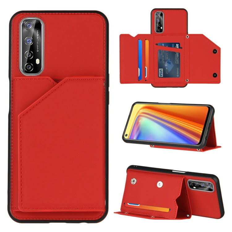 Skin Feel PU + TPU + PC Back Cover Shockproof Case with Card Slots & Holder & Photo Frame, Series 2