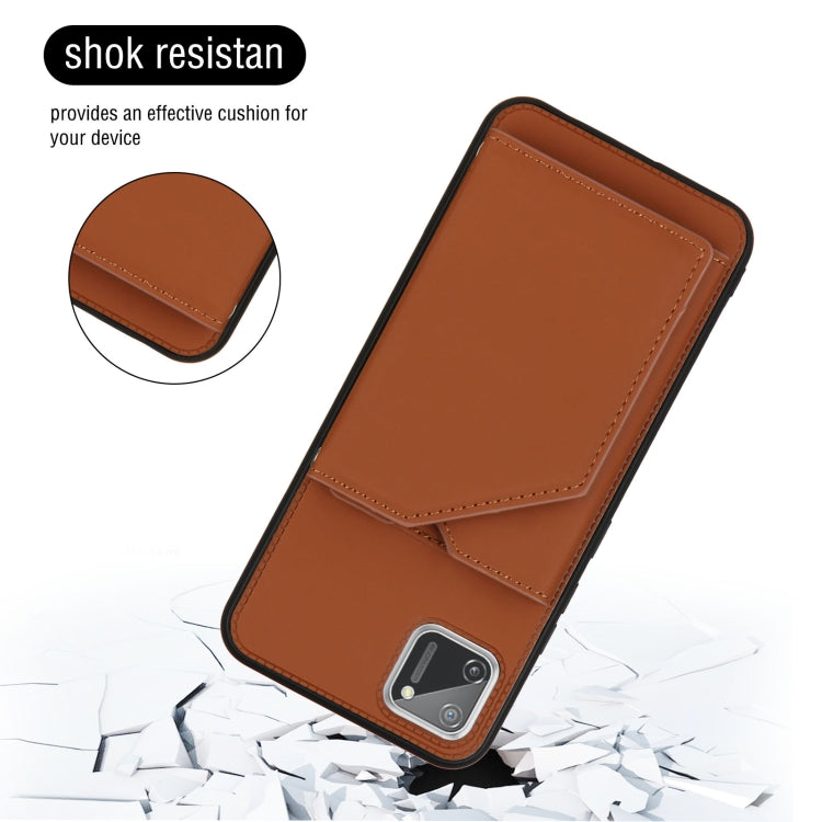 Skin Feel PU + TPU + PC Back Cover Shockproof Case with Card Slots & Holder & Photo Frame, Series 1