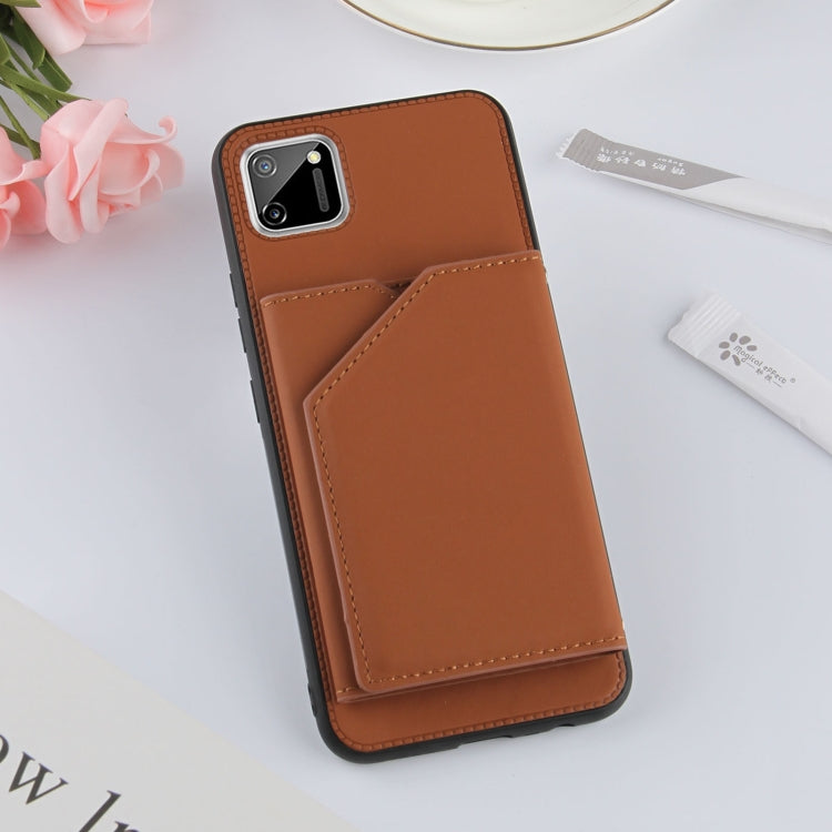 Skin Feel PU + TPU + PC Back Cover Shockproof Case with Card Slots & Holder & Photo Frame, Series 1