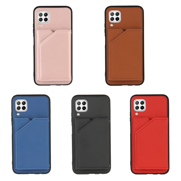 Skin Feel PU + TPU + PC Back Cover Shockproof Case with Card Slots & Holder & Photo Frame, For Huawei P40 Lite & Nova 6 SE, For Samsung Galaxy S20 FE, For vivo Y20, For Samsung Galaxy S20 Ultra