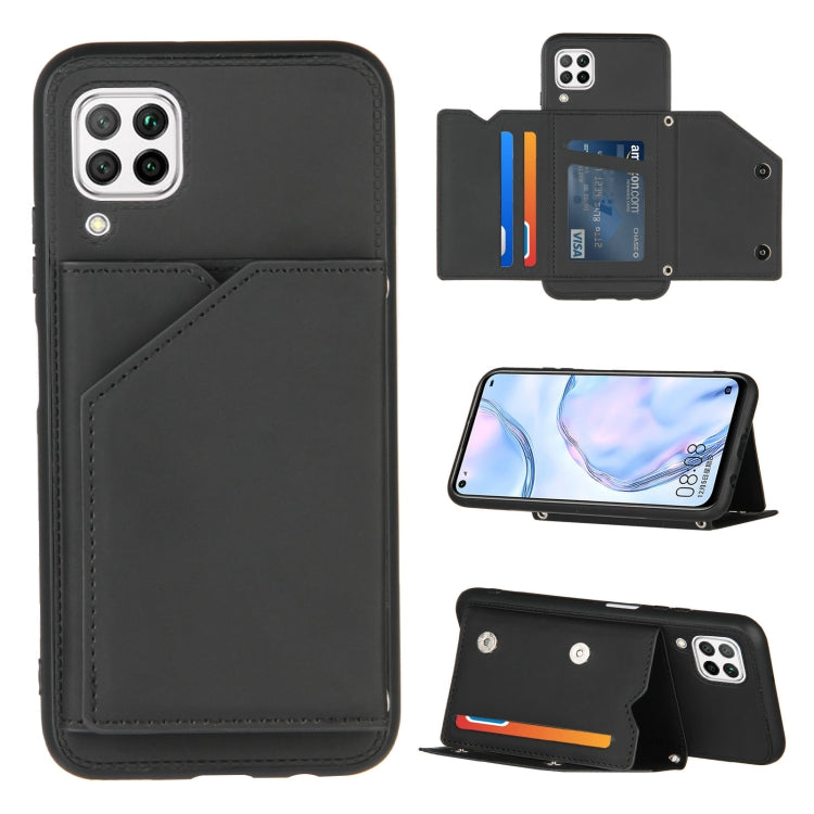 Skin Feel PU + TPU + PC Back Cover Shockproof Case with Card Slots & Holder & Photo Frame, Series 1