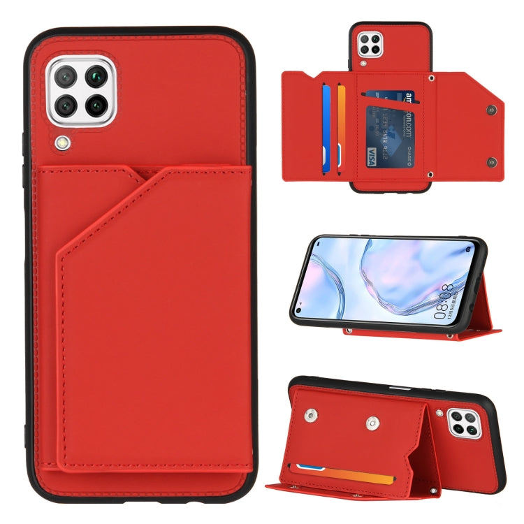 Skin Feel PU + TPU + PC Back Cover Shockproof Case with Card Slots & Holder & Photo Frame, Series 1