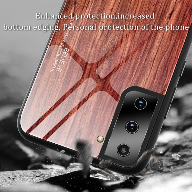 Wood Grain Glass Protective Case, For Samsung Galaxy S21 Plus, For Samsung Galaxy S21 Ultra 5G, For Samsung Galaxy A21s, For Samsung Galaxy Note20, For Samsung Galaxy Note20 Ultra