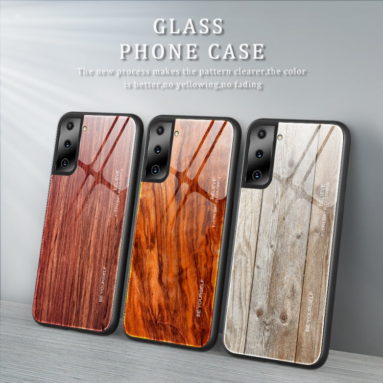 Wood Grain Glass Protective Case, For Samsung Galaxy S21 Plus, For Samsung Galaxy S21 Ultra 5G, For Samsung Galaxy A21s, For Samsung Galaxy Note20, For Samsung Galaxy Note20 Ultra