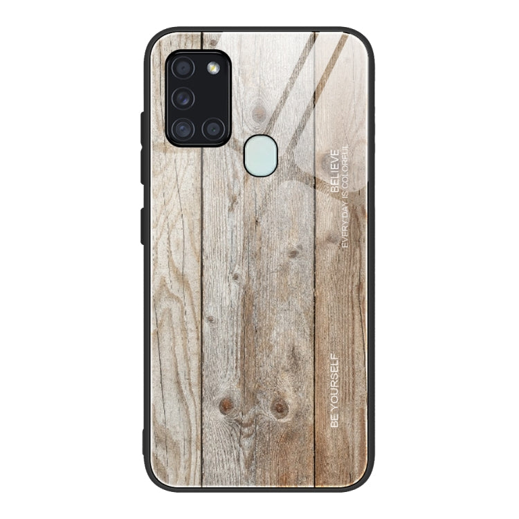 Wood Grain Glass Protective Case, For Samsung Galaxy S21 Plus, For Samsung Galaxy S21 Ultra 5G, For Samsung Galaxy A21s, For Samsung Galaxy Note20, For Samsung Galaxy Note20 Ultra