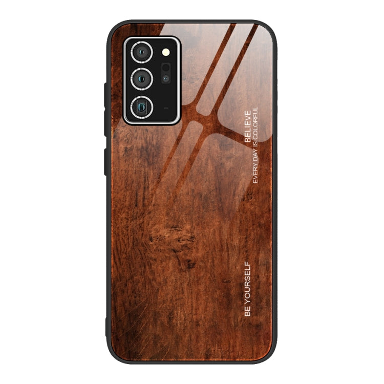 Wood Grain Glass Protective Case, For Samsung Galaxy S21 Plus, For Samsung Galaxy S21 Ultra 5G, For Samsung Galaxy A21s, For Samsung Galaxy Note20, For Samsung Galaxy Note20 Ultra