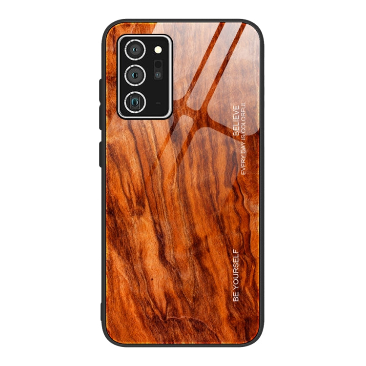 Wood Grain Glass Protective Case, For Samsung Galaxy S21 Plus, For Samsung Galaxy S21 Ultra 5G, For Samsung Galaxy A21s, For Samsung Galaxy Note20, For Samsung Galaxy Note20 Ultra