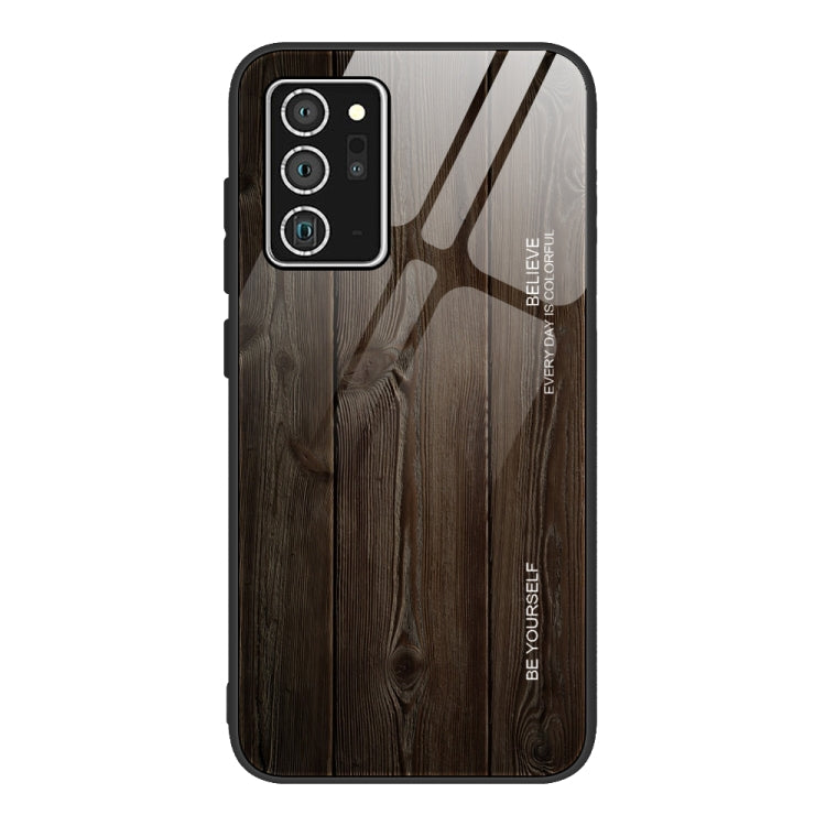 Wood Grain Glass Protective Case, For Samsung Galaxy S21 Plus, For Samsung Galaxy S21 Ultra 5G, For Samsung Galaxy A21s, For Samsung Galaxy Note20, For Samsung Galaxy Note20 Ultra