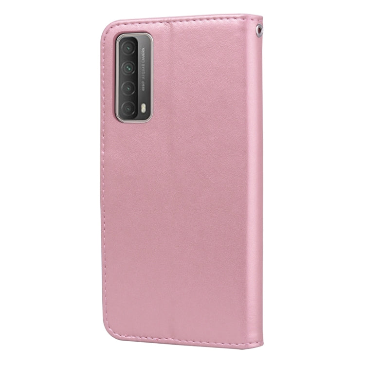 Rose Embossed Horizontal Flip PU Leather Case with Holder & Card Slots & Wallet, For Huawei Honor 10X Lite, For Huawei P smart 2021