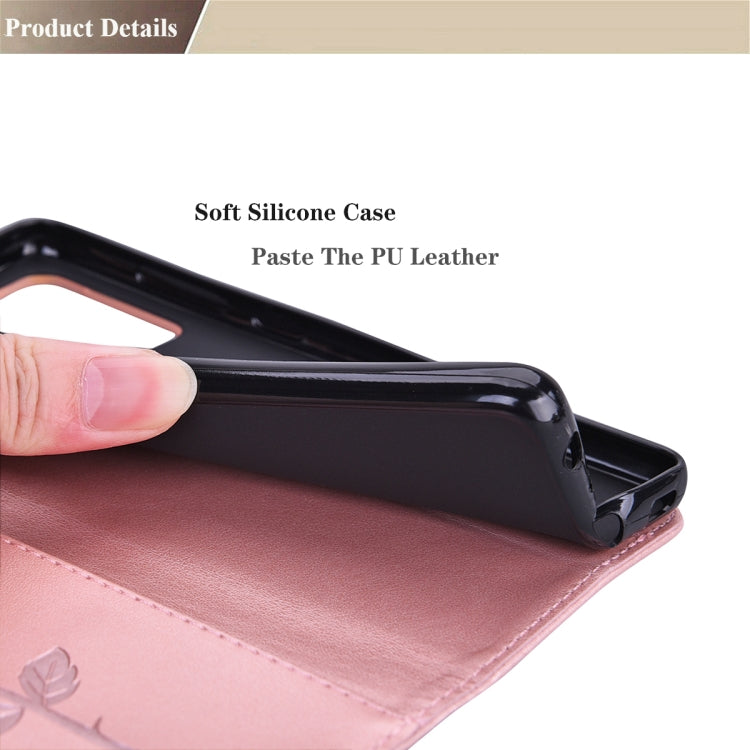 Rose Embossed Horizontal Flip PU Leather Case with Holder & Card Slots & Wallet