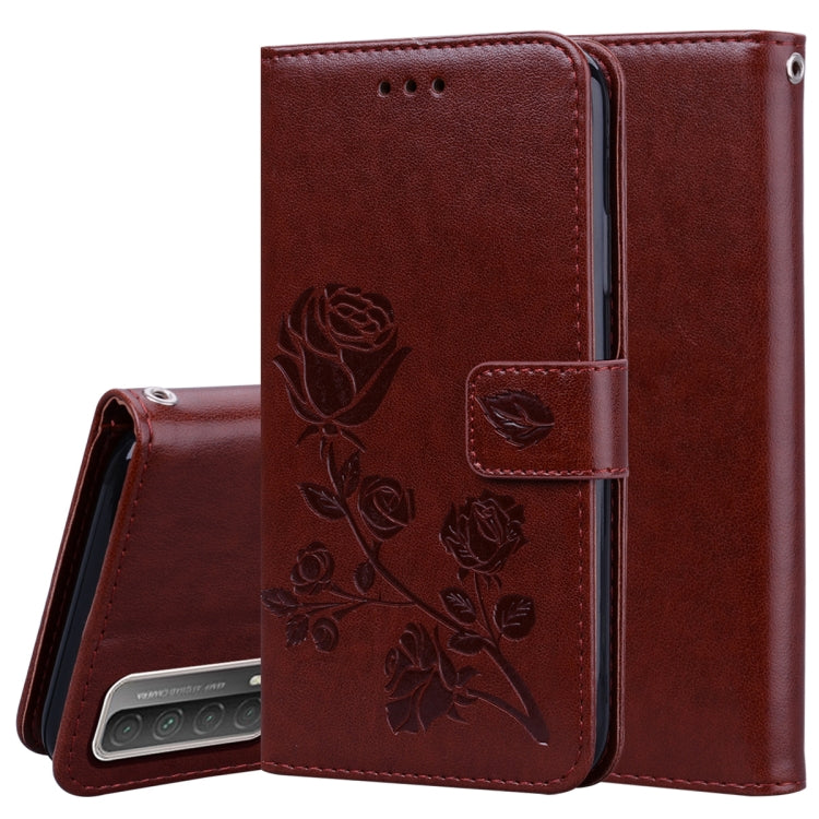 Rose Embossed Horizontal Flip PU Leather Case with Holder & Card Slots & Wallet