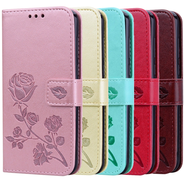 Rose Embossed Horizontal Flip PU Leather Case with Holder & Card Slots & Wallet, For Huawei Honor 10X Lite, For Huawei P smart 2021