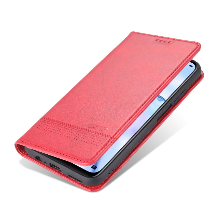 AZNS Magnetic Calf Texture Horizontal Flip Leather Case with Card Slots & Holder & Wallet, For Huawei P smart 2021, For Huawei  Y7a, For Huawei  Enjoy 20 SE 4G