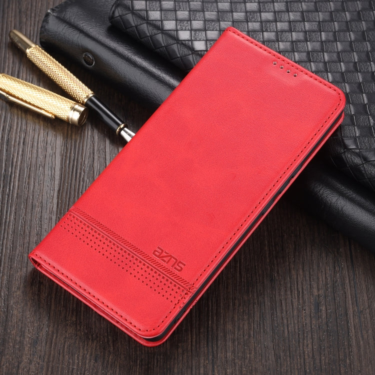 AZNS Magnetic Calf Texture Horizontal Flip Leather Case with Card Slots & Holder & Wallet, For Huawei P smart 2021, For Huawei  Y7a, For Huawei  Enjoy 20 SE 4G