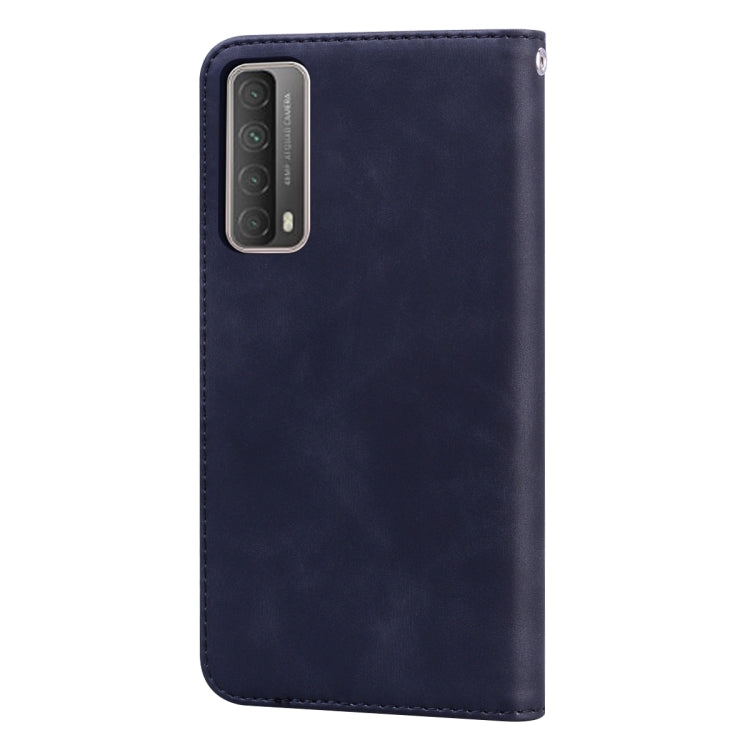 Frosted Business Magnetic Horizontal Flip PU Leather Case with Holder & Card Slot & Lanyard