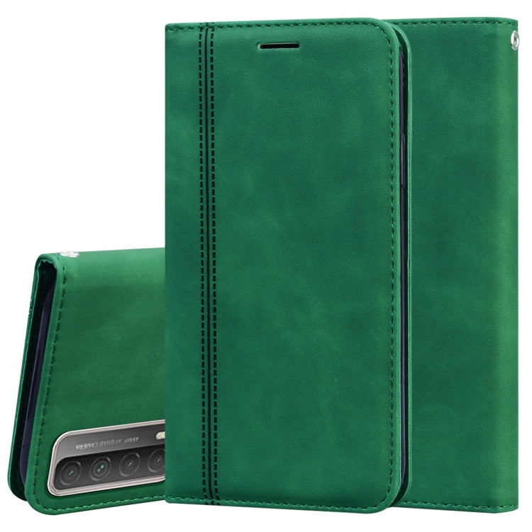 Frosted Business Magnetic Horizontal Flip PU Leather Case with Holder & Card Slot & Lanyard