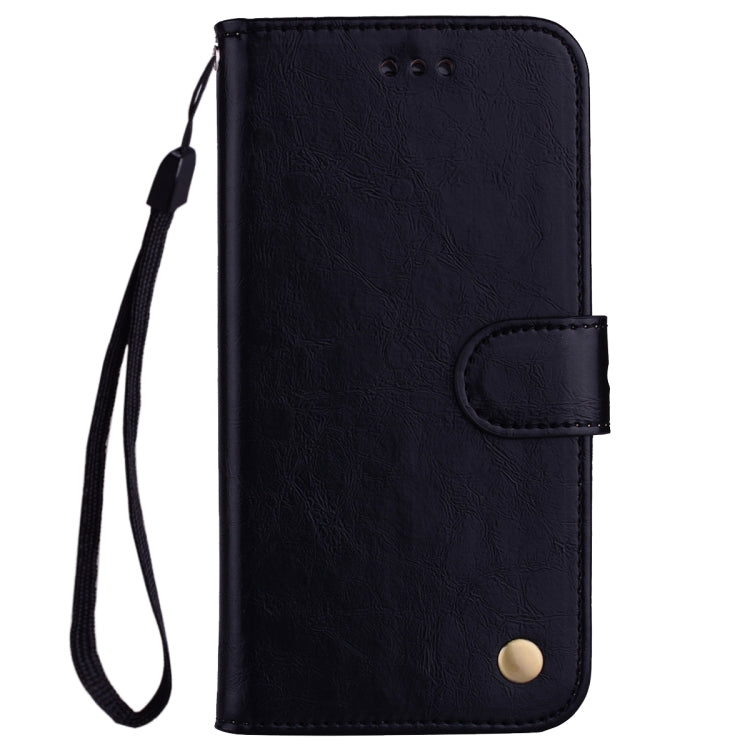 Business Style Oil Wax Texture Horizontal Flip Leather Case with Holder & Card Slots & Wallet