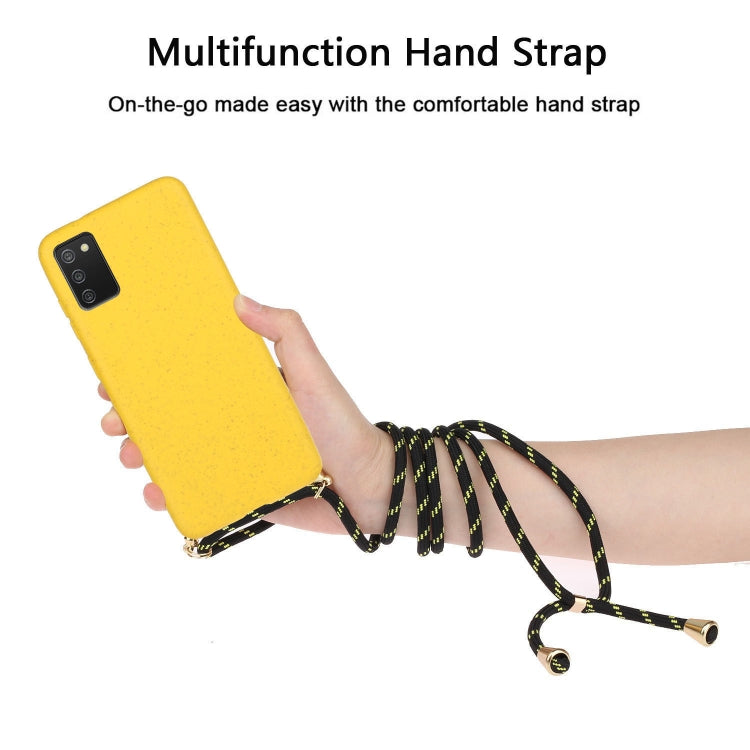 Wheat Straw Material + TPU Protective Case with Lanyard, For Samsung Galaxy A02s, For Samsung Galaxy A12, For Samsung Galaxy A31, For Samsung Galaxy A32 5G, For Huawei P smart 2021