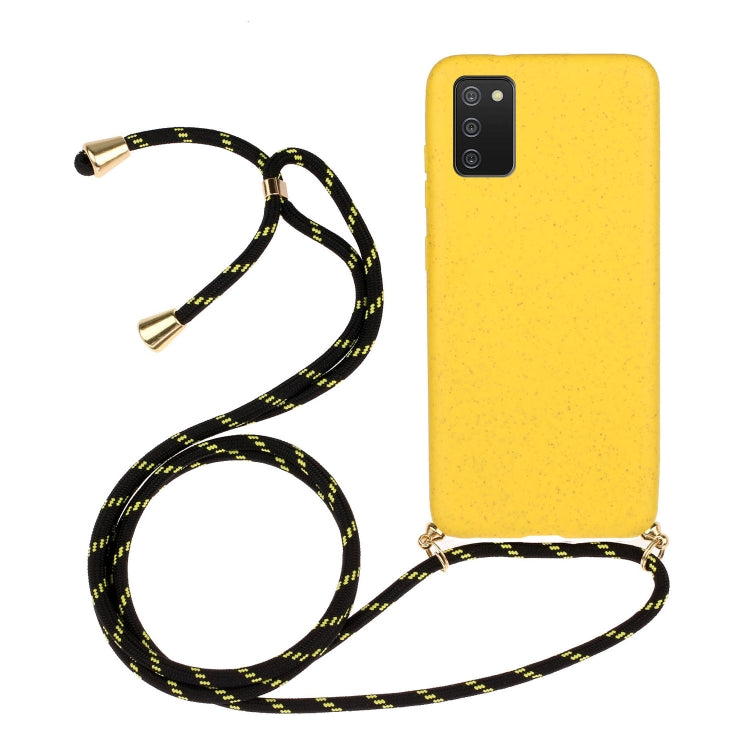 Wheat Straw Material + TPU Protective Case with Lanyard, For Samsung Galaxy A02s, For Samsung Galaxy A12, For Samsung Galaxy A31, For Samsung Galaxy A32 5G, For Huawei P smart 2021