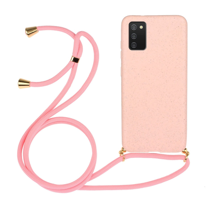 Wheat Straw Material + TPU Protective Case with Lanyard, For Samsung Galaxy A02s, For Samsung Galaxy A12, For Samsung Galaxy A31, For Samsung Galaxy A32 5G, For Huawei P smart 2021