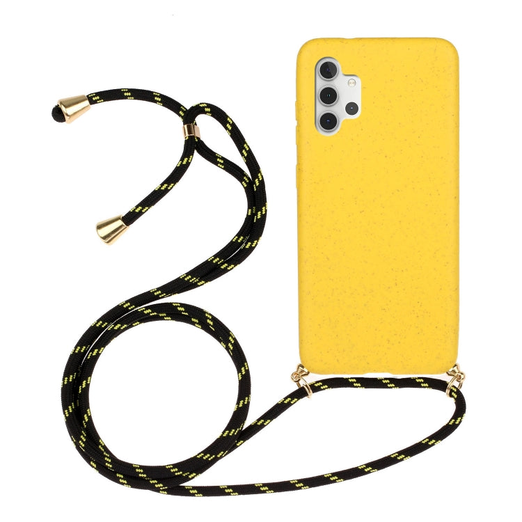 Wheat Straw Material + TPU Protective Case with Lanyard, For Samsung Galaxy A02s, For Samsung Galaxy A12, For Samsung Galaxy A31, For Samsung Galaxy A32 5G, For Huawei P smart 2021