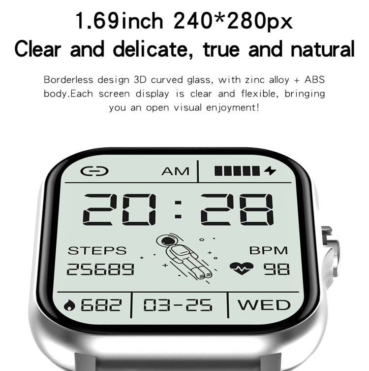 GT20 1.69 inch TFT Screen IP67 Waterproof Smart Watch, Support Music Control / Bluetooth Call / Heart Rate Monitoring / Blood Pressure Monitoring