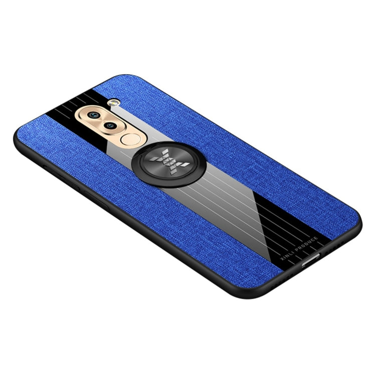 XINLI Stitching Cloth Textue Shockproof TPU Protective Case with Ring Holder, For Huawei Maimang 6, For Huawei Mate 20 Lite / Maimang 7, For Huawei Honor 6X, For Huawei Honor 7C / Enjoy 8, For Huawei Honor 10 Lite, For Huawei Honor 20