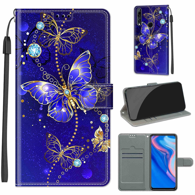 Voltage Colored Drawing Magnetic Clasp Horizontal Flip PU Leather Case with Holder & Card Slots, For Huawei P Smart Z / Y9 Prime / 9X / 9X Pro