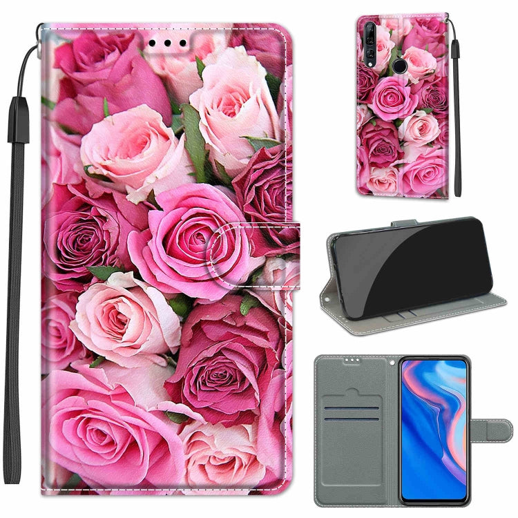 Voltage Colored Drawing Magnetic Clasp Horizontal Flip PU Leather Case with Holder & Card Slots, For Huawei P Smart Z / Y9 Prime / 9X / 9X Pro