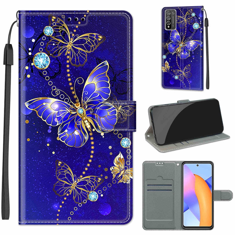 Voltage Colored Drawing Magnetic Clasp Horizontal Flip PU Leather Case with Holder & Card Slots, For Honor 10X Lite