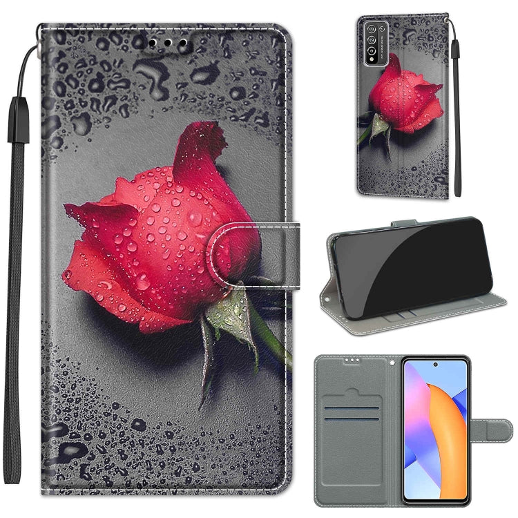 Voltage Colored Drawing Magnetic Clasp Horizontal Flip PU Leather Case with Holder & Card Slots, For Honor 10X Lite