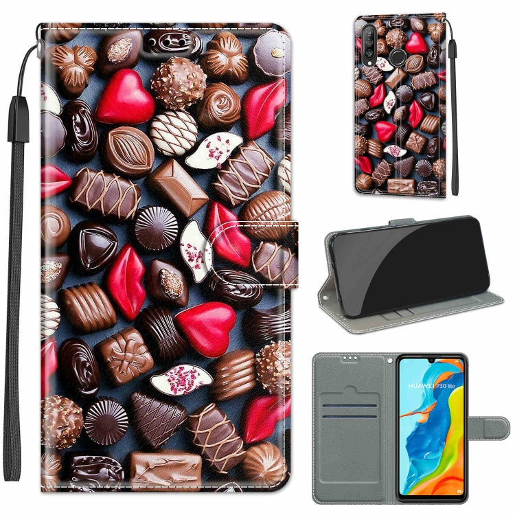 Voltage Colored Drawing Magnetic Clasp Horizontal Flip PU Leather Case with Holder & Card Slots, For Huawei P30 Lite