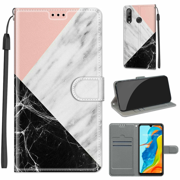 Voltage Colored Drawing Magnetic Clasp Horizontal Flip PU Leather Case with Holder & Card Slots, For Huawei P30 Lite