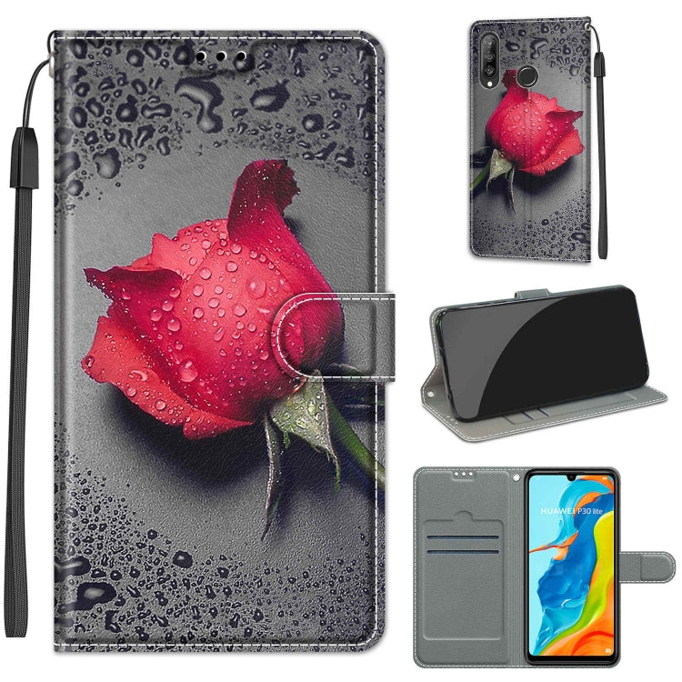 Voltage Colored Drawing Magnetic Clasp Horizontal Flip PU Leather Case with Holder & Card Slots, For Huawei P30 Lite