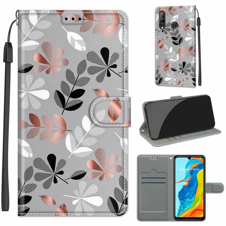 Voltage Colored Drawing Magnetic Clasp Horizontal Flip PU Leather Case with Holder & Card Slots, For Huawei P30 Lite