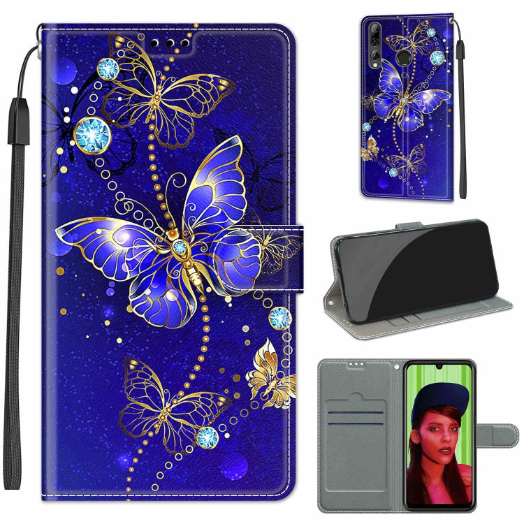 Voltage Colored Drawing Magnetic Clasp Horizontal Flip PU Leather Case with Holder & Card Slots, For Huawei P Smart+ 2019