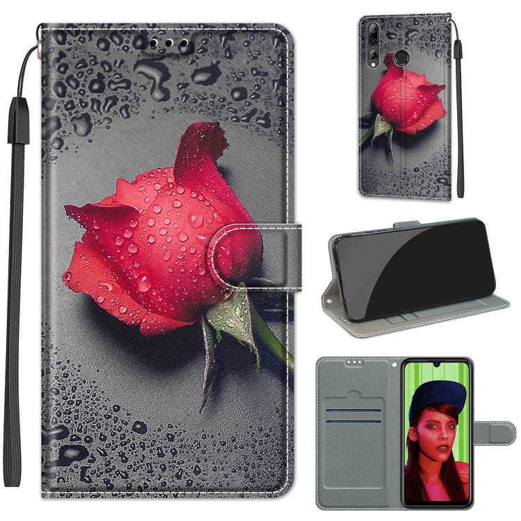 Voltage Colored Drawing Magnetic Clasp Horizontal Flip PU Leather Case with Holder & Card Slots, For Huawei P Smart+ 2019