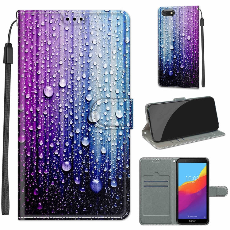 Voltage Colored Drawing Magnetic Clasp Horizontal Flip PU Leather Case with Holder & Card Slots, For Huawei Y5 2018 / Honor Play 7