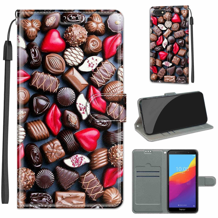 Voltage Colored Drawing Magnetic Clasp Horizontal Flip PU Leather Case with Holder & Card Slots, For Huawei Y5 2018 / Honor Play 7