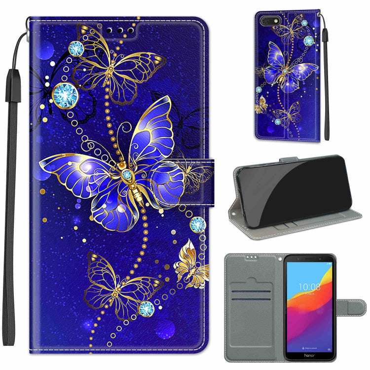 Voltage Colored Drawing Magnetic Clasp Horizontal Flip PU Leather Case with Holder & Card Slots, For Huawei Y5 2018 / Honor Play 7