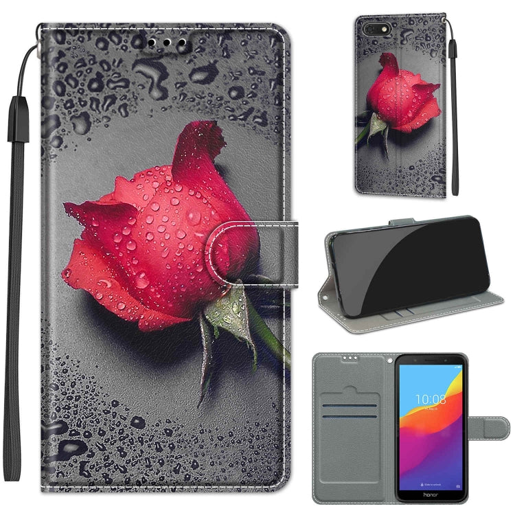 Voltage Colored Drawing Magnetic Clasp Horizontal Flip PU Leather Case with Holder & Card Slots, For Huawei Y5 2018 / Honor Play 7