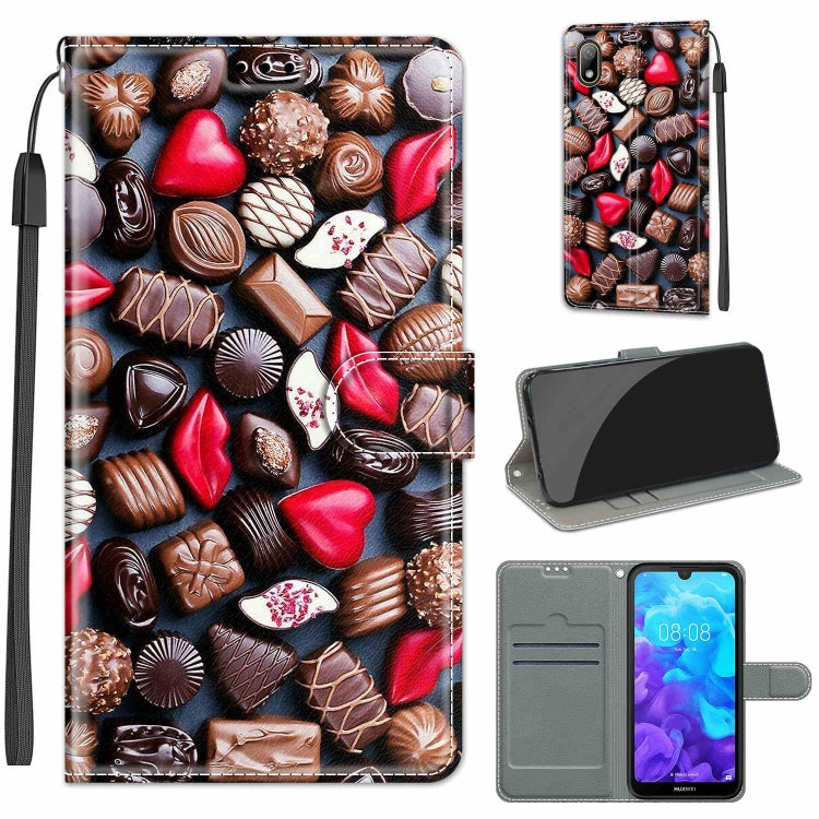 Voltage Colored Drawing Magnetic Clasp Horizontal Flip PU Leather Case with Holder & Card Slots, For Huawei Y5 2019 / Honor 8S