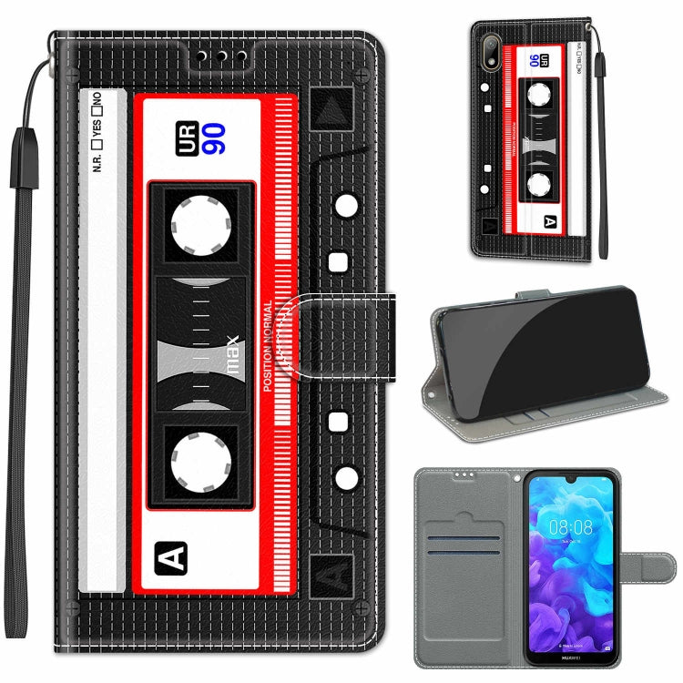 Voltage Colored Drawing Magnetic Clasp Horizontal Flip PU Leather Case with Holder & Card Slots, For Huawei Y5 2019 / Honor 8S