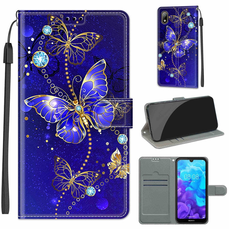 Voltage Colored Drawing Magnetic Clasp Horizontal Flip PU Leather Case with Holder & Card Slots, For Huawei Y5 2019 / Honor 8S